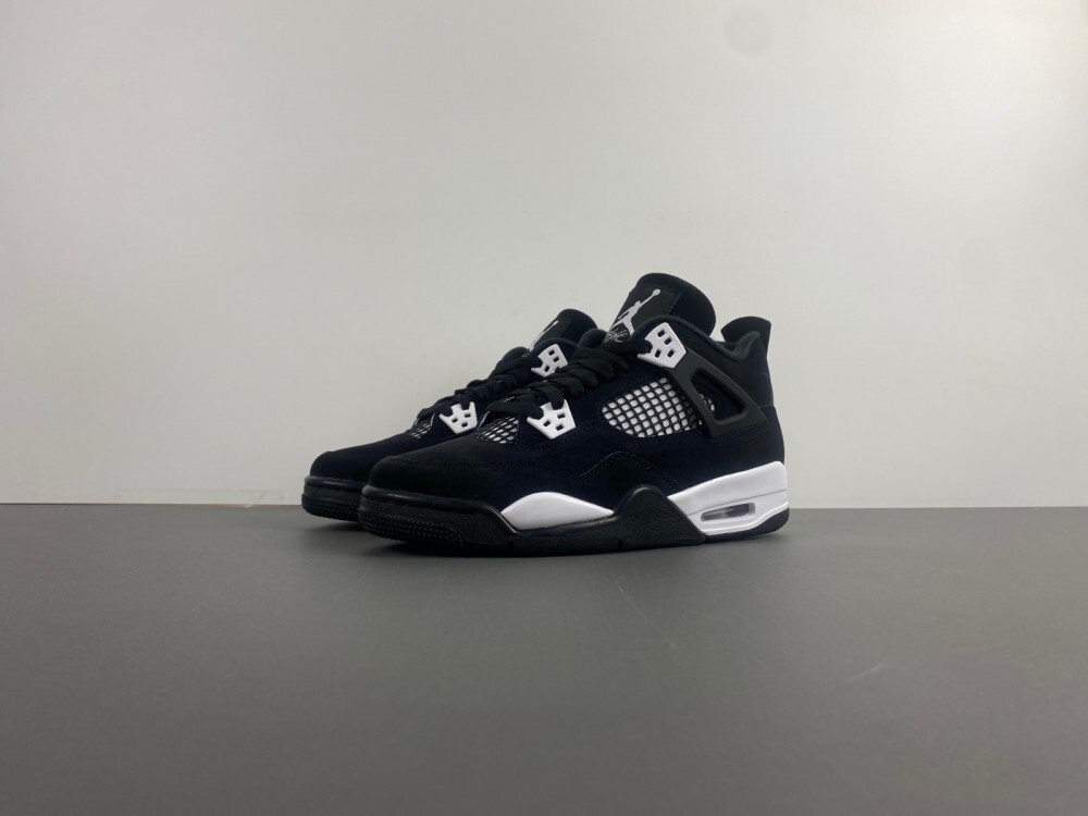air jordan 4 retro shoes men-white thunder